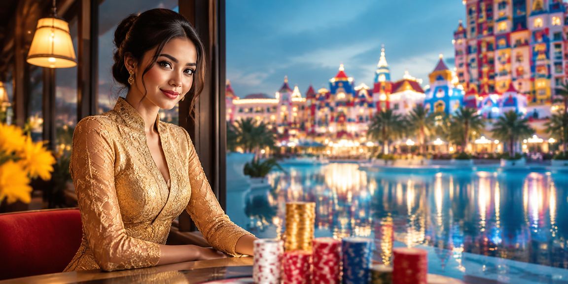 A Malaysian casino entertainment experience featuring traditional kebaya attire